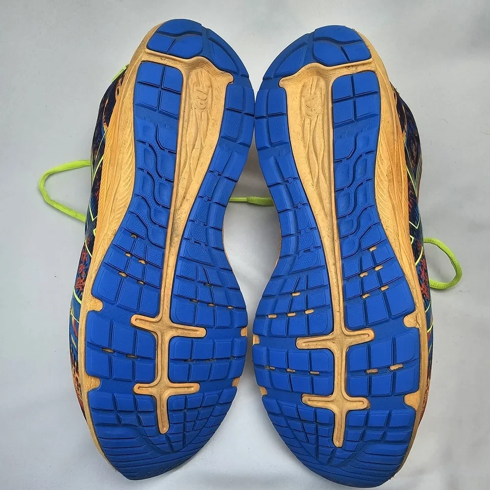 ASICS Noosa Tri 13 Running Shoes Mens Size 7 Orange Blue Yellow Athletic Sneaker